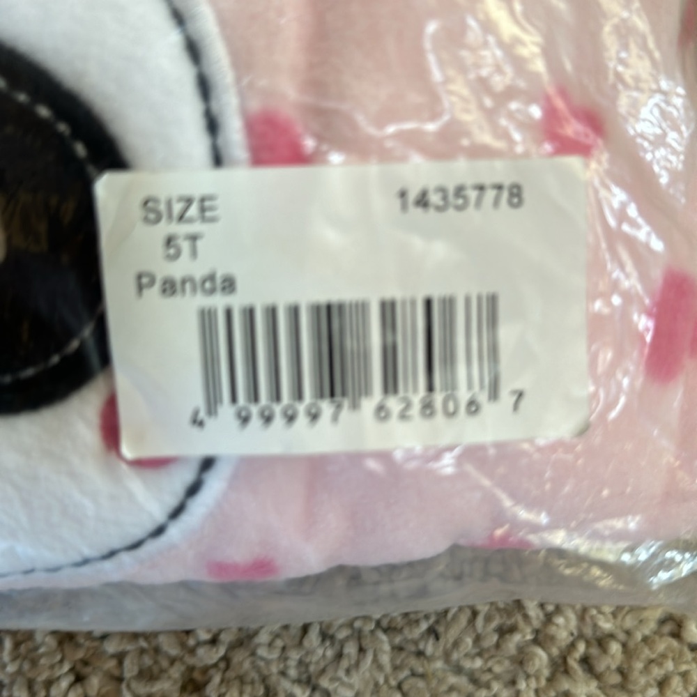 Absorba set of 2 girls size 5T foot pajamas NWT zip front - Picture 4 of 7